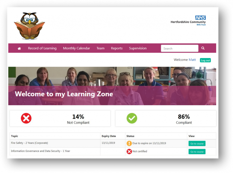 Hertfordshire NHS Trust LMS