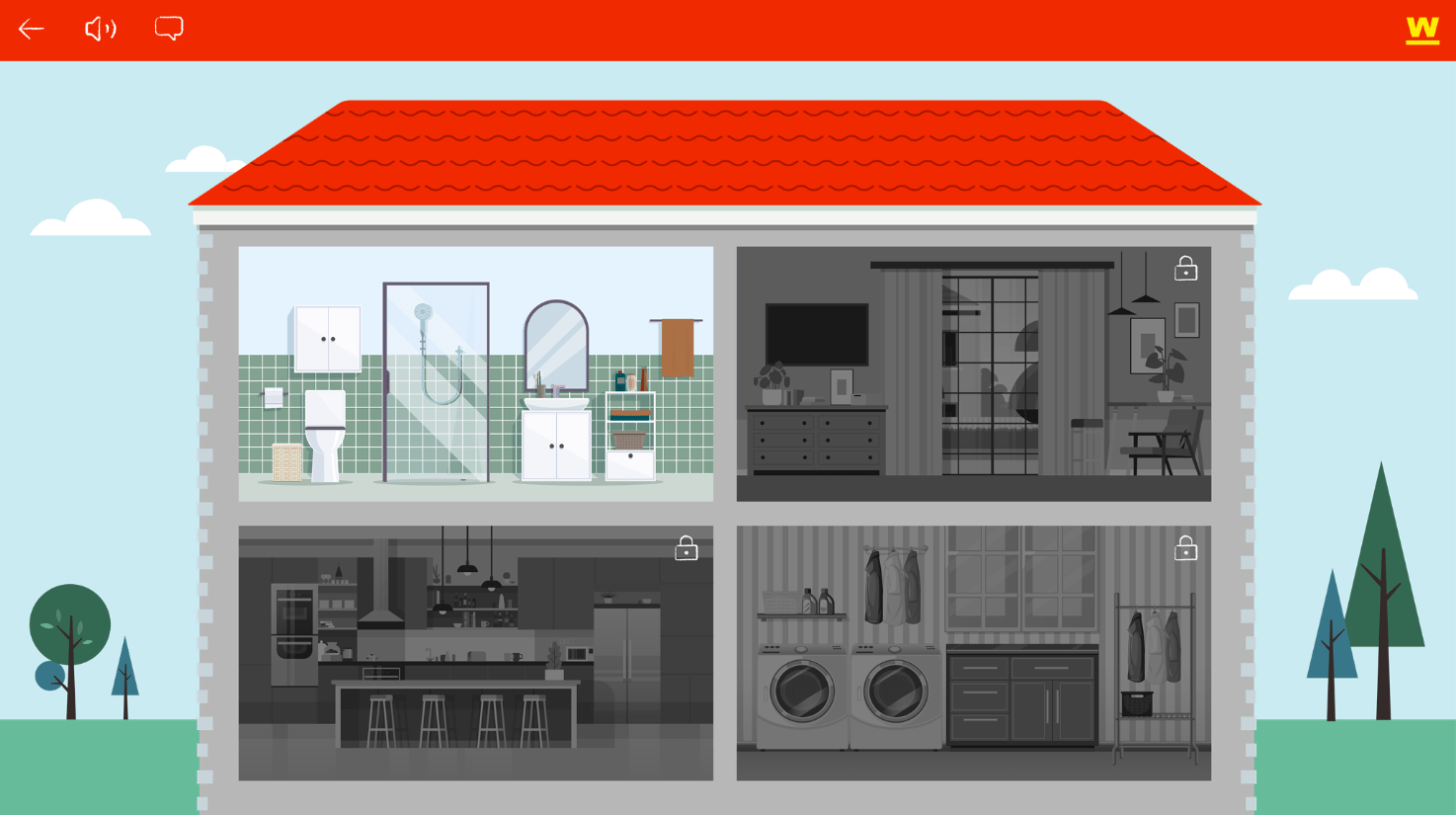A course in an LMS with an interactive game